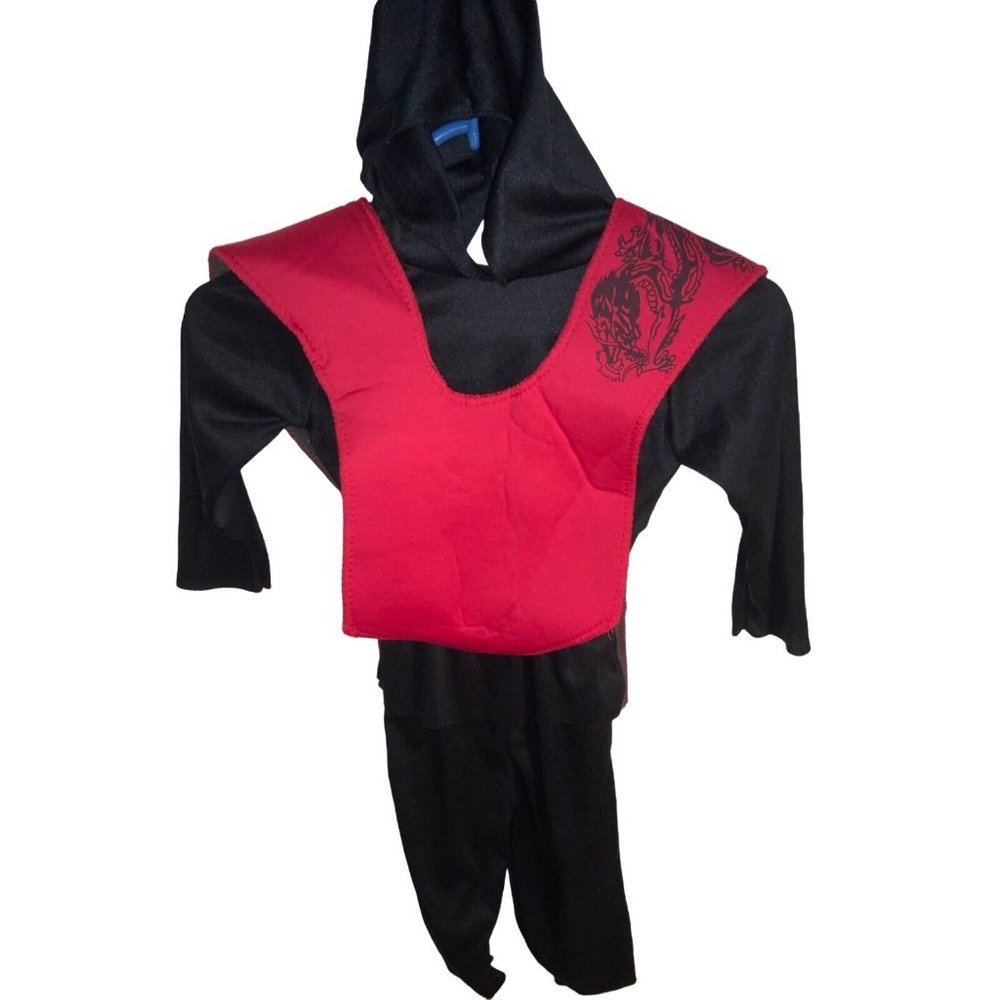 Red/ Black Ninja Halloween Costume--Boy's Small